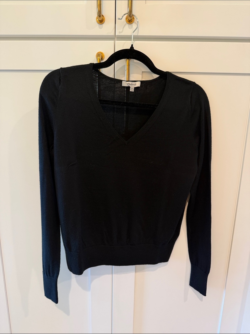 Madewell Black V-Neck Sweater
